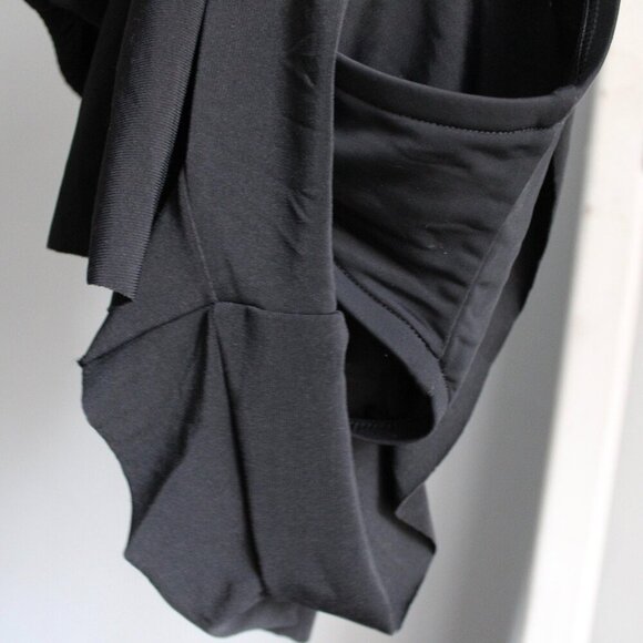 Aqua Green Women's Black Standard Keyhole Blouson Romper One-Piece Swimsuit XL - Picture 9 of 10